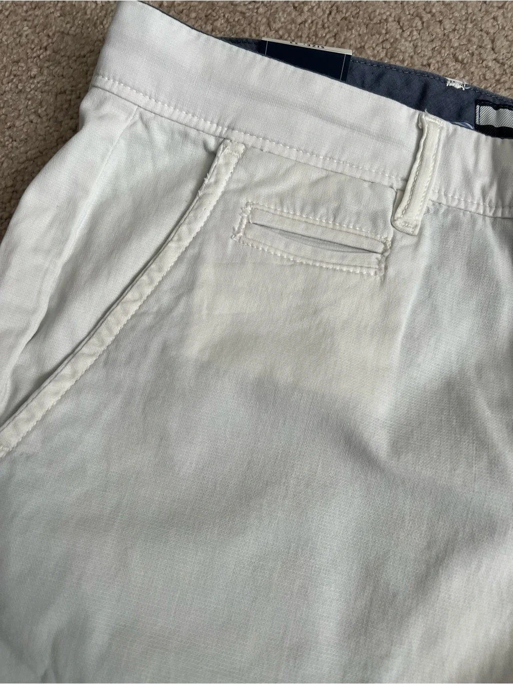 johnnie-O White Nassau Short 10.5” inseam